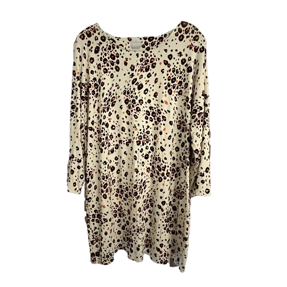 Chico’s Leopard Print Tunic Top Size XL - Picture 6 of 15